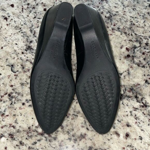 Cole Haan Womens The‎ Go To Wedge Waterproof Pump Shoes Black Size 7B - Picture 7 of 7